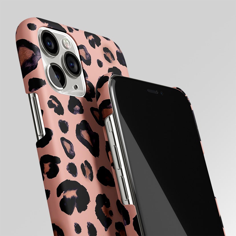 Pink Cheetah Fur Matte Case Phone Cover