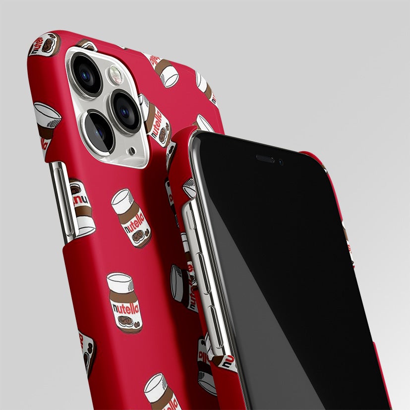 Red Nutella Matte Case Phone Cover