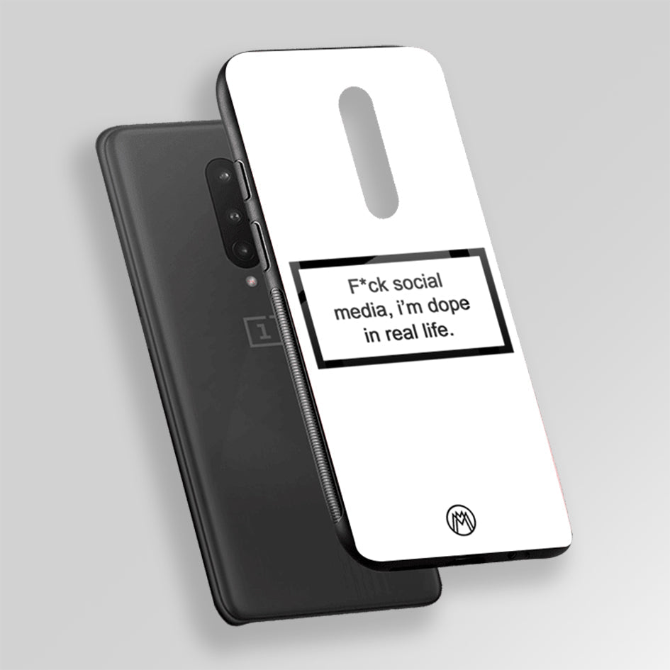 I'm Dope In Real Life White Glass Case Phone Cover