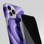 Y2K Purple Heart Aesthetic Matte Case Phone Cover
