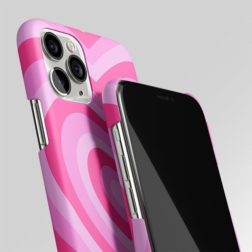 Y2K Pink Heart Aesthetic Matte Case Phone Cover