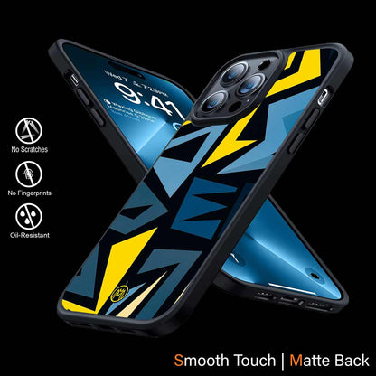 Dynamic Blue Yellow Pattern Phone Cover | MagSafe Case