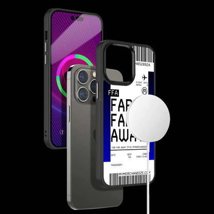 Far Far Away Boarding Pass Ticket Phone Cover | MagSafe Case