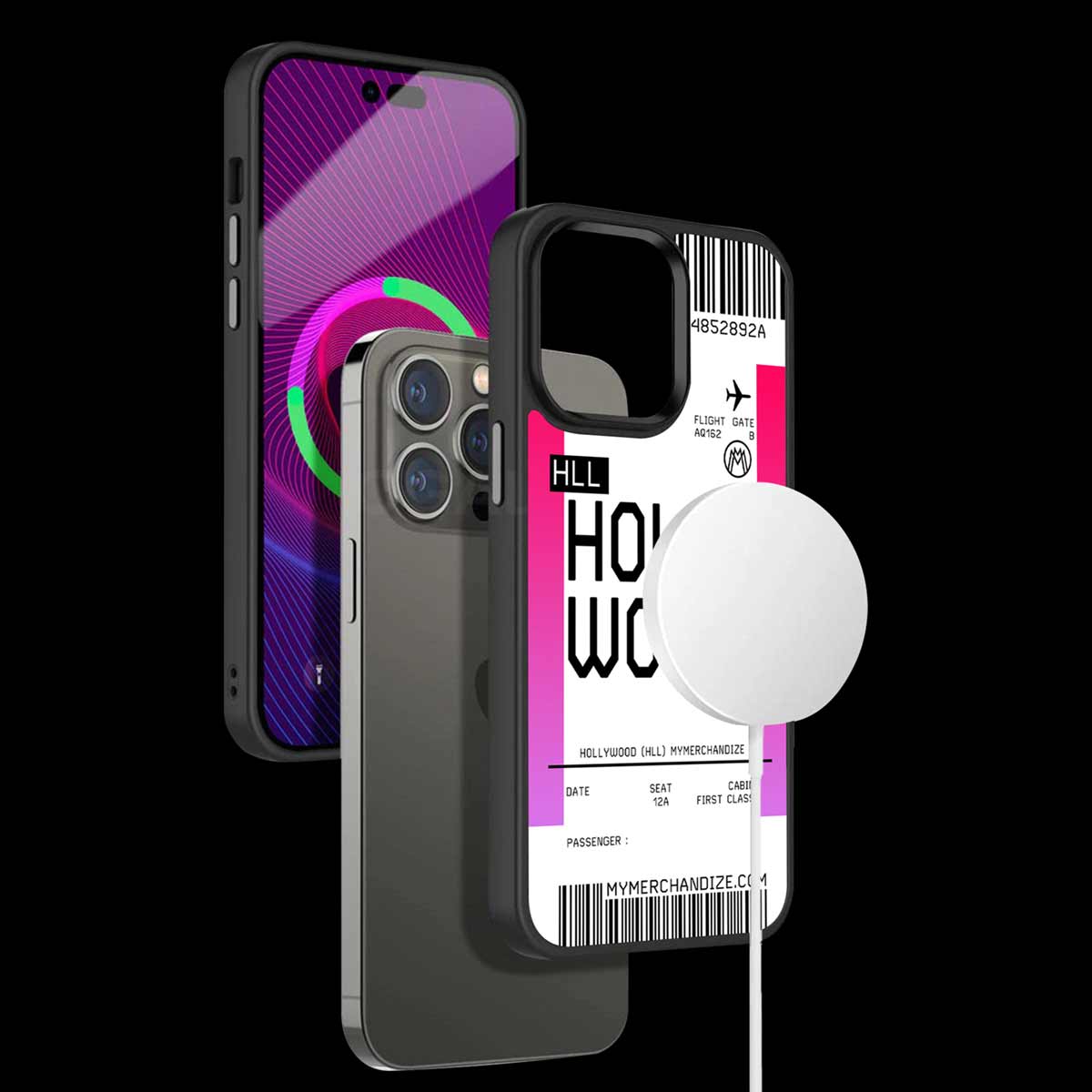 Hollywood Boarding Pass Ticket Phone Cover | MagSafe Case