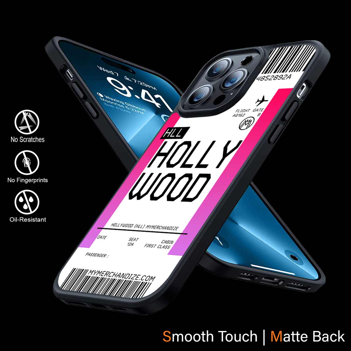 Hollywood Boarding Pass Ticket Phone Cover | MagSafe Case
