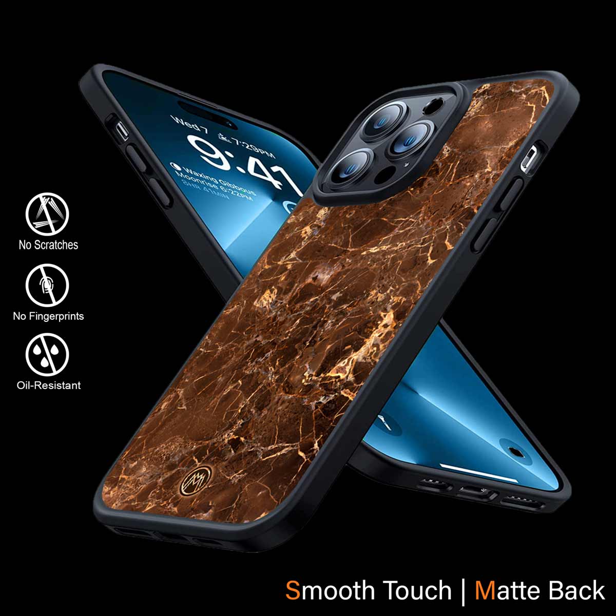 Lavish Brown Marble Phone Cover | MagSafe Case