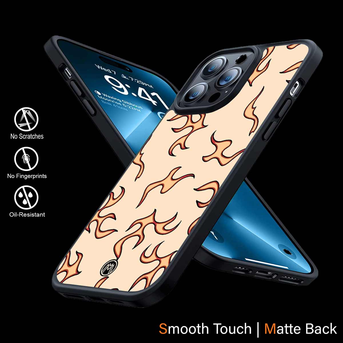 Lil Flames On Light Phone Cover | MagSafe Case