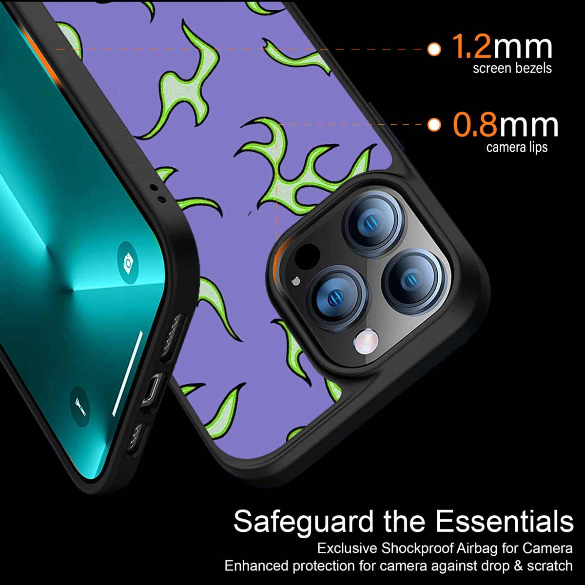 Lil Flames On Purple Phone Cover | MagSafe Case