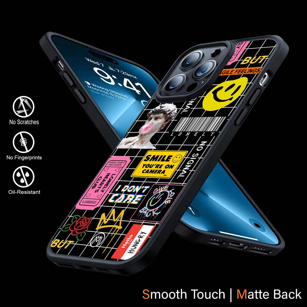 Lonely Hearts Club Black Phone Cover | MagSafe Case