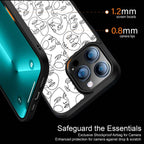 Many Faces White Phone Cover | MagSafe Case