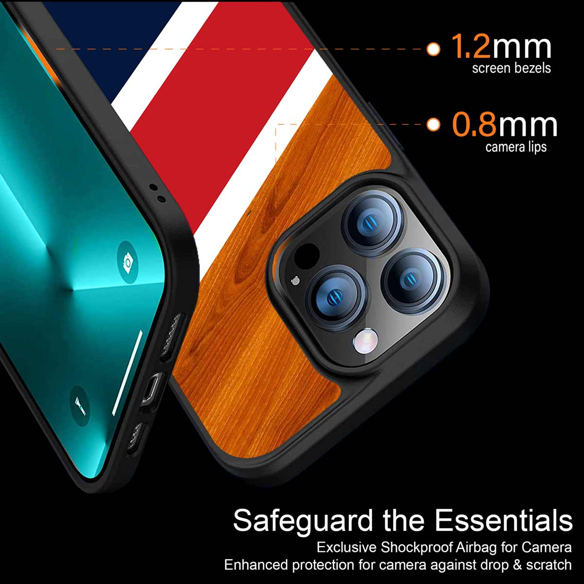 Minimalistic Wooden Pattern Phone Cover | MagSafe Case