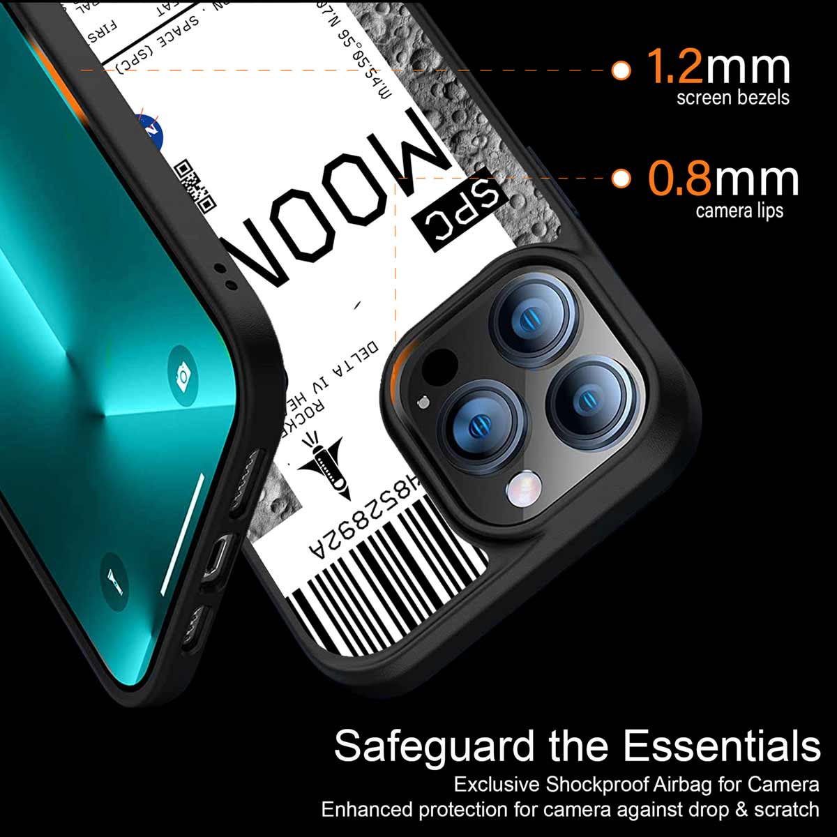 Moon Boarding Pass Ticket Phone Cover | MagSafe Case