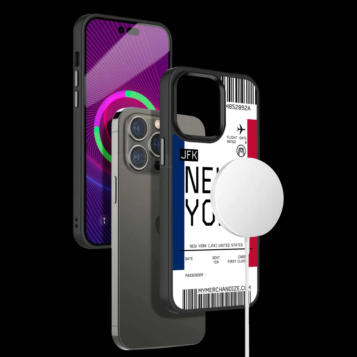 New York Boarding Pass Phone Cover | MagSafe Case
