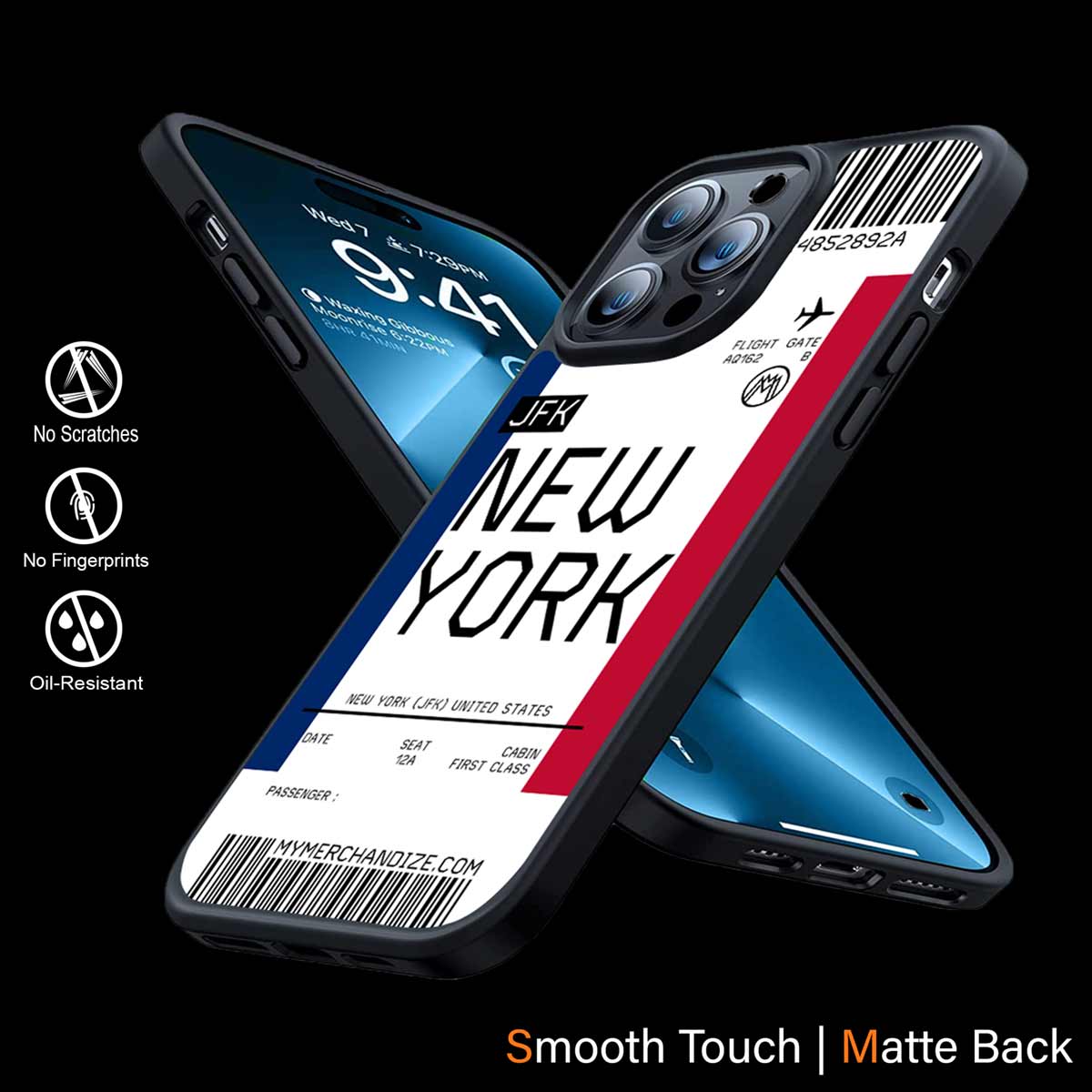 New York Boarding Pass Phone Cover | MagSafe Case