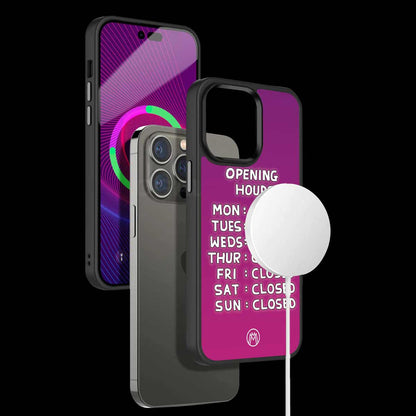 Opening Hours Pink Edition Phone Cover | MagSafe Case