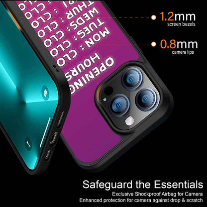 Opening Hours Pink Edition Phone Cover | MagSafe Case
