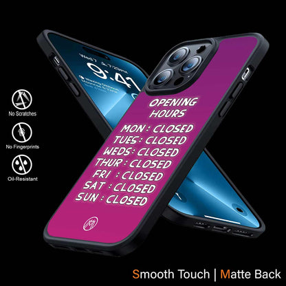 Opening Hours Pink Edition Phone Cover | MagSafe Case
