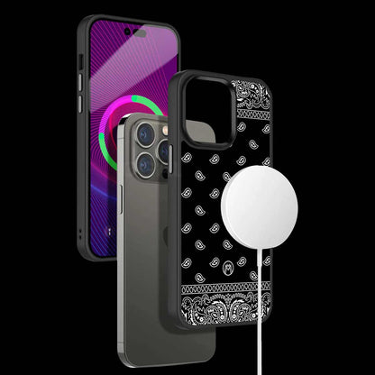 Paisley Black Phone Cover | MagSafe Case
