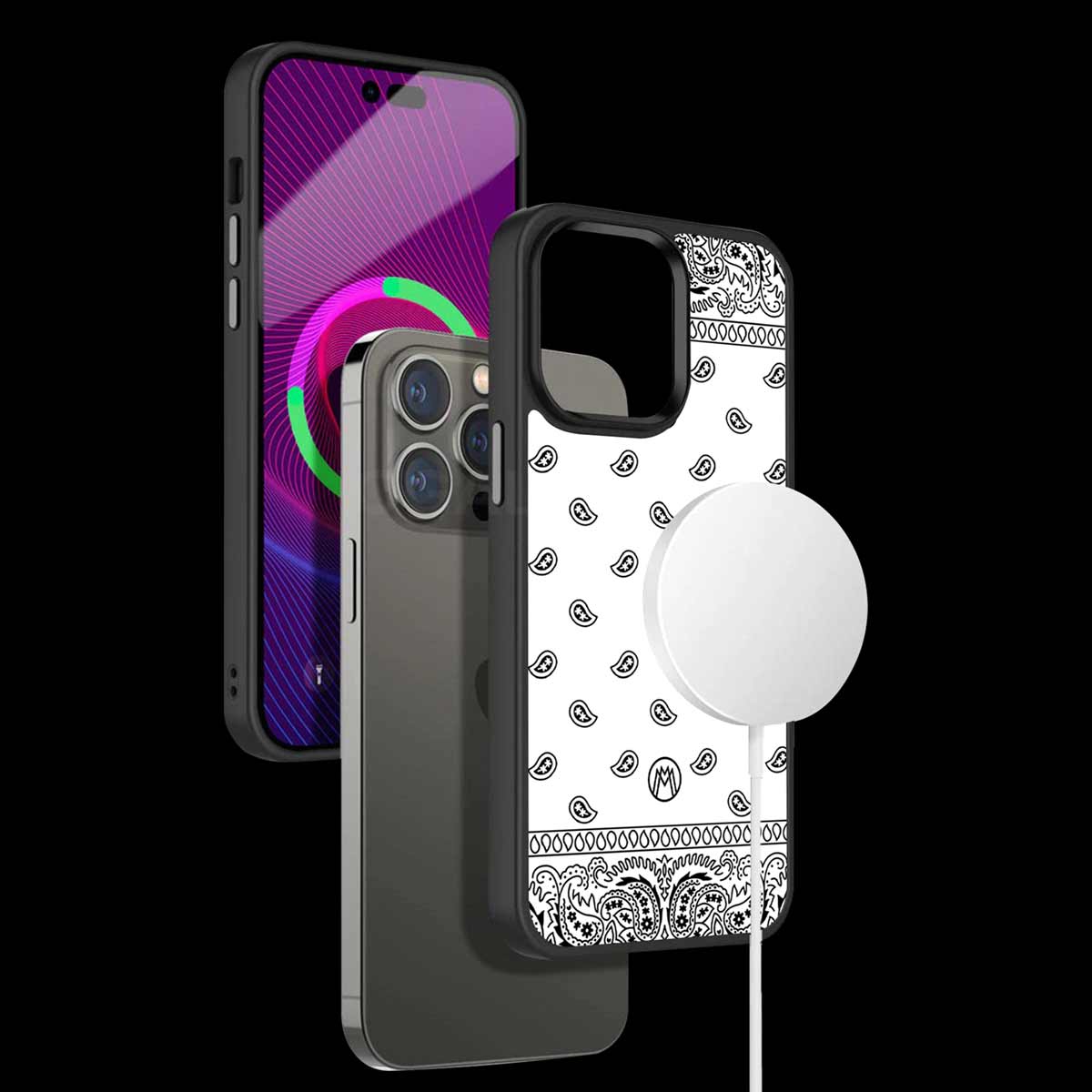 Paisley White Phone Cover | MagSafe Case
