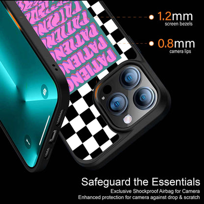 Patience Checkered Phone Cover | MagSafe Case