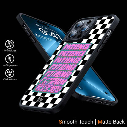 Patience Checkered Phone Cover | MagSafe Case