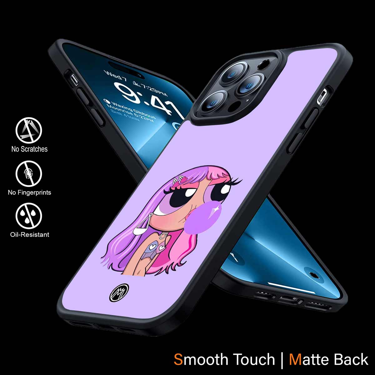 Purple Chic Powerpuff Girls Phone Cover | MagSafe Case