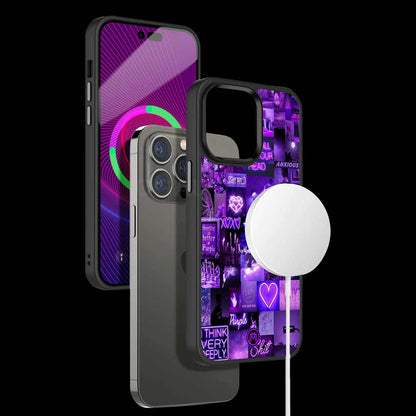 Purple Collage Aesthetic Phone Cover | MagSafe Case