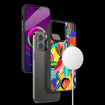 Retro Abstract Phone Cover | MagSafe Case