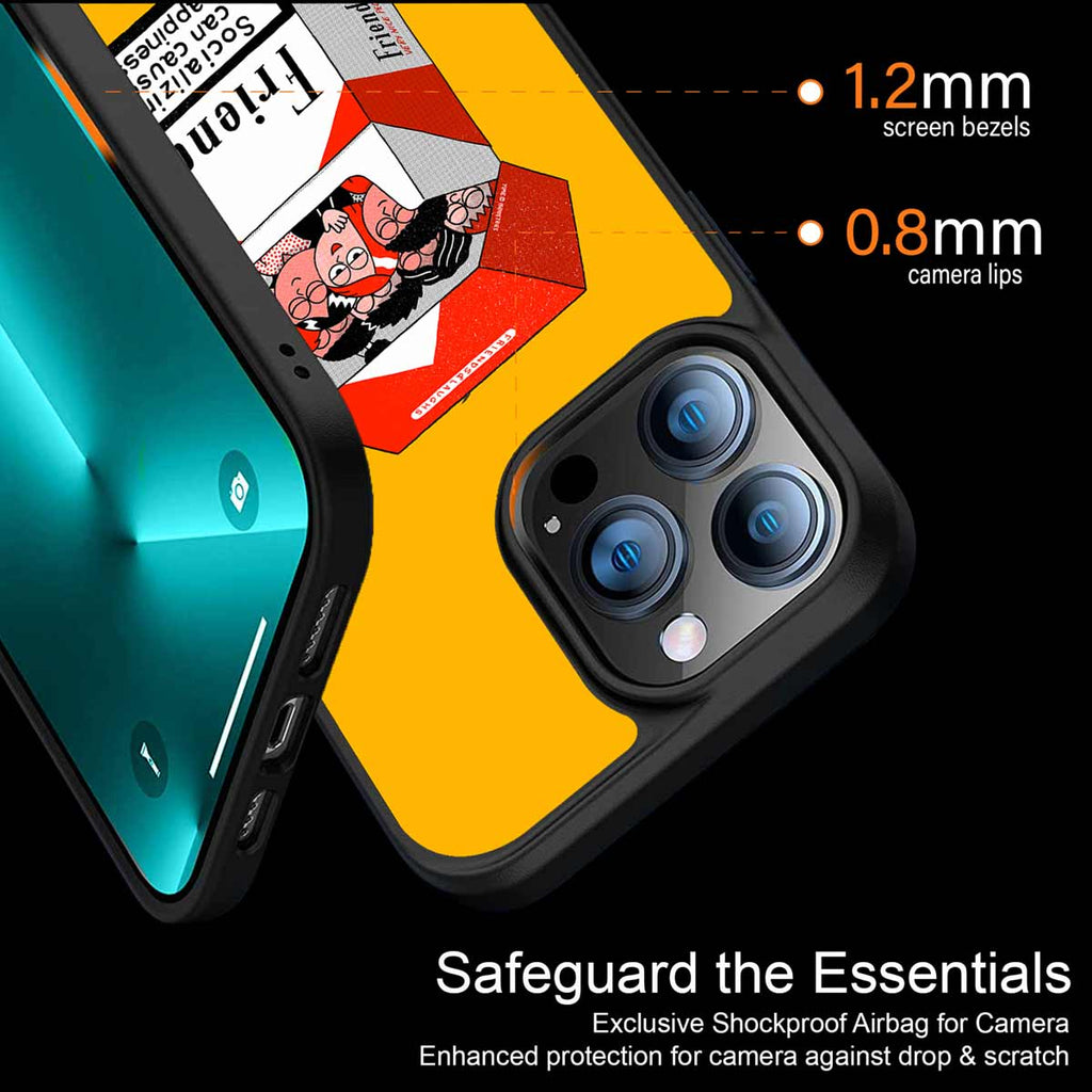 Socializing Can Cause Happiness Phone Cover | MagSafe Case