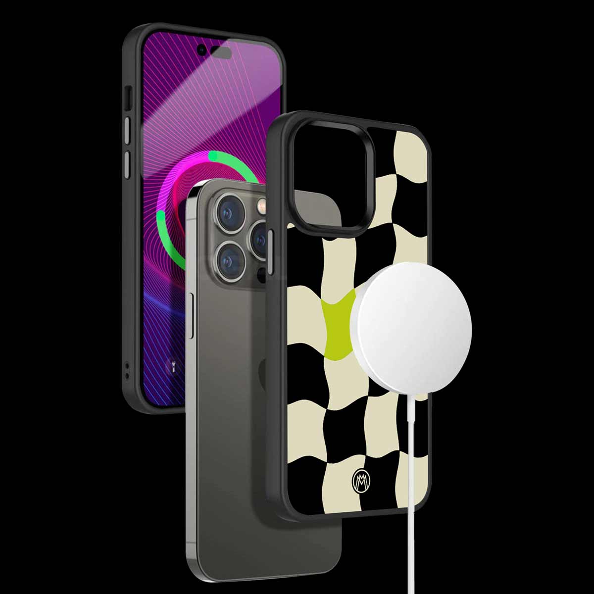 Trippy Pastel Checks Phone Cover | MagSafe Case