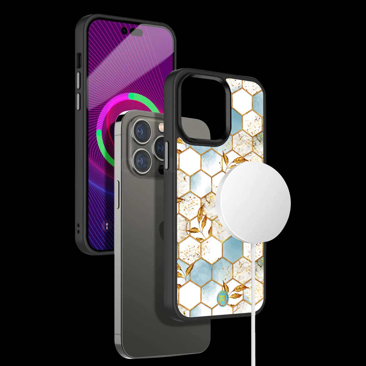 White Marble Tiles Phone Cover | MagSafe Case