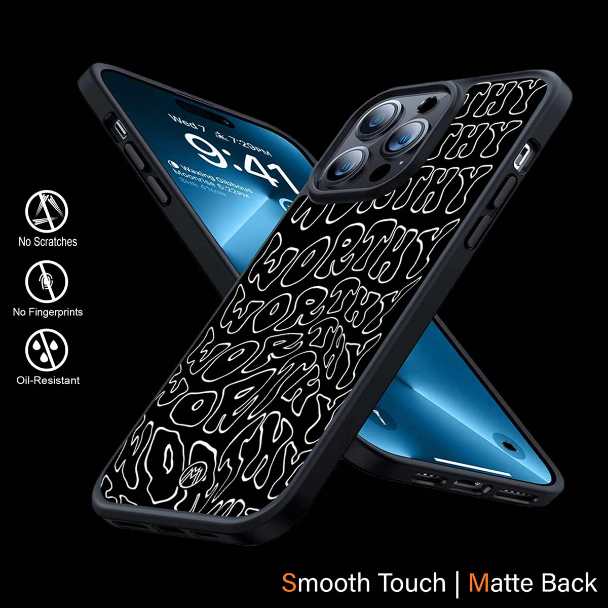 Worthy Black Phone Cover | MagSafe Case