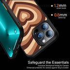 Y2K Brown Hearts Aesthetic Phone Cover | MagSafe Case
