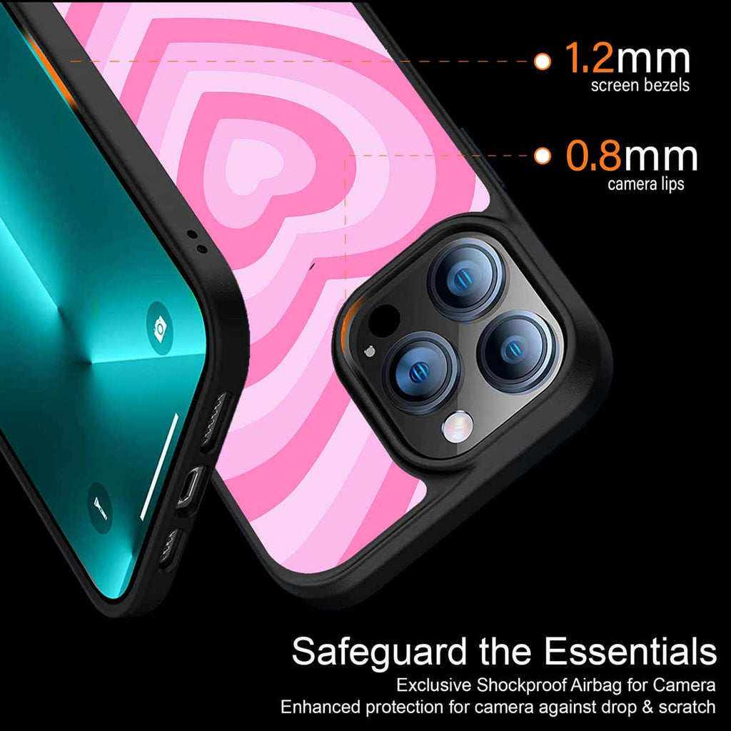 Y2K Pink Hearts Aesthetic Phone Cover | MagSafe Case
