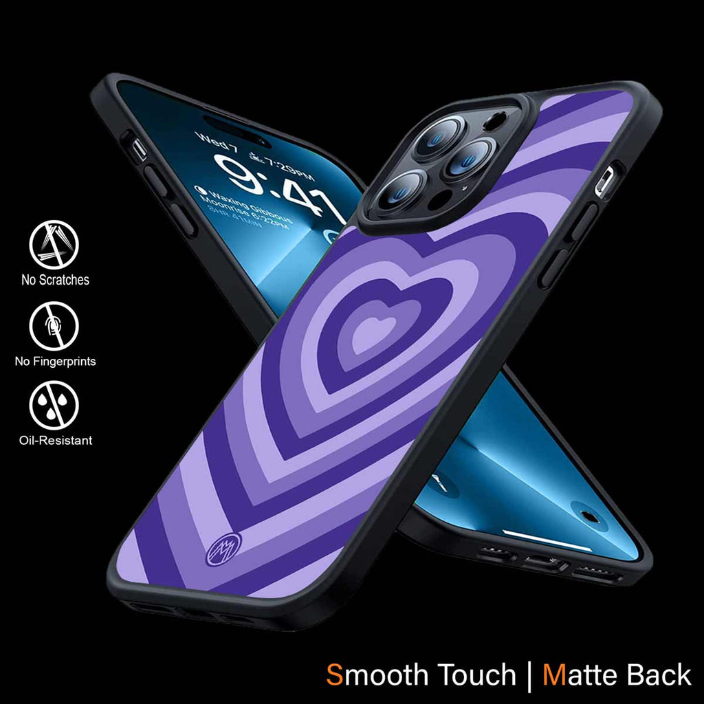 Y2K Purple Hearts Aesthetic Phone Cover | MagSafe Case