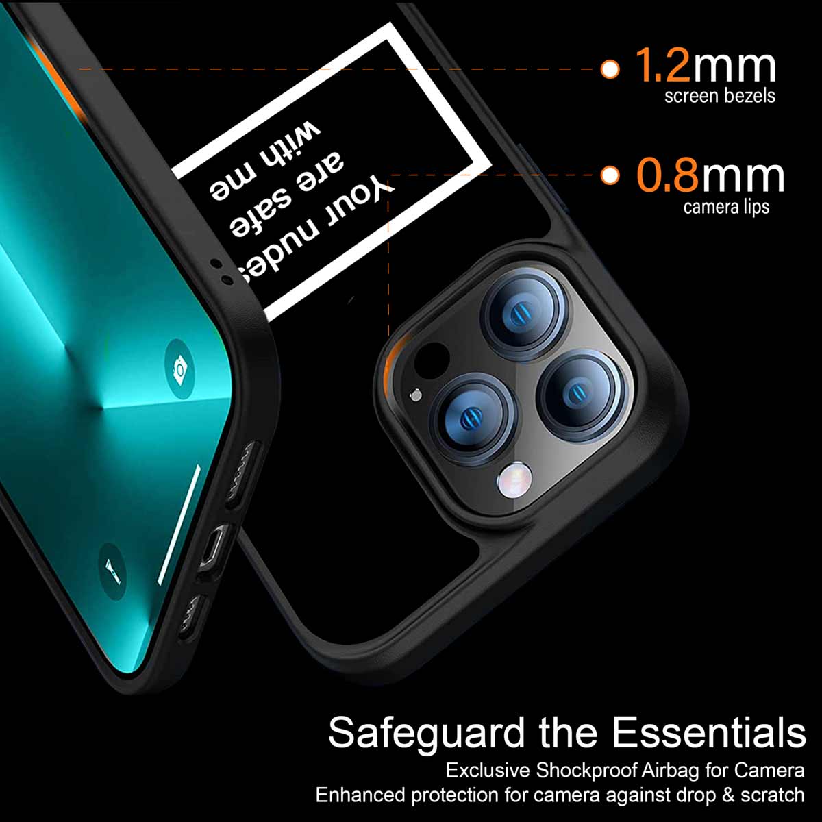 You're Too Close Black Phone Cover | MagSafe Case