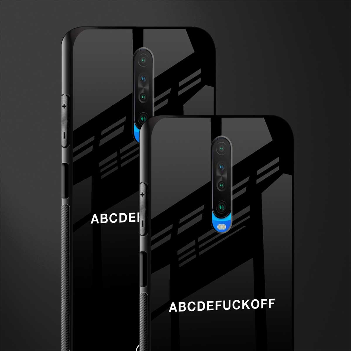 abcdefuckoff glass case for poco x2 image-2