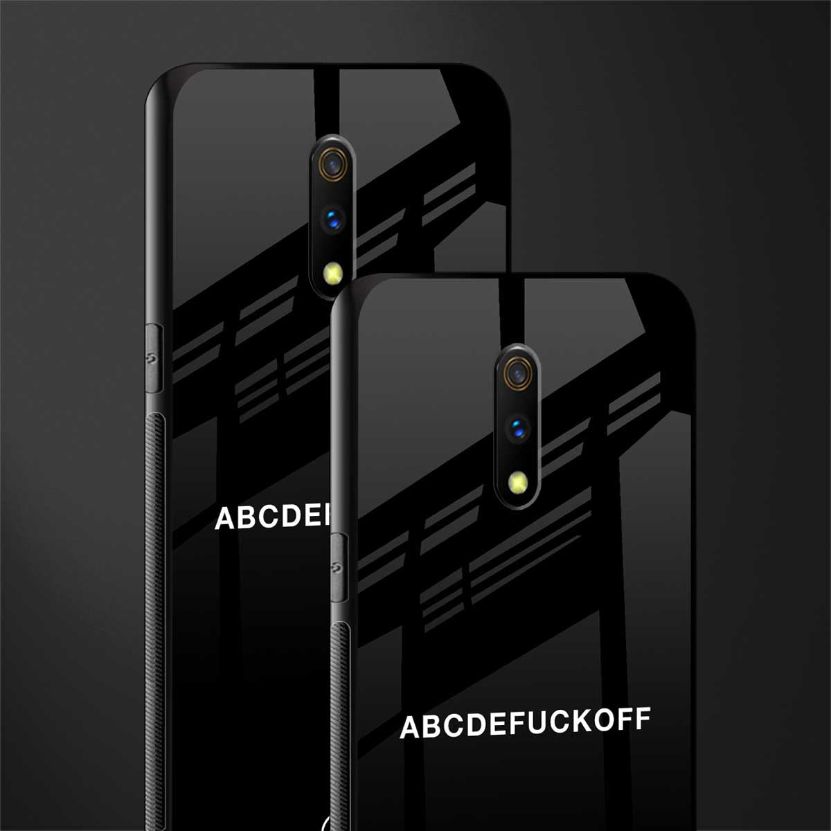 abcdefuckoff glass case for realme x image-2