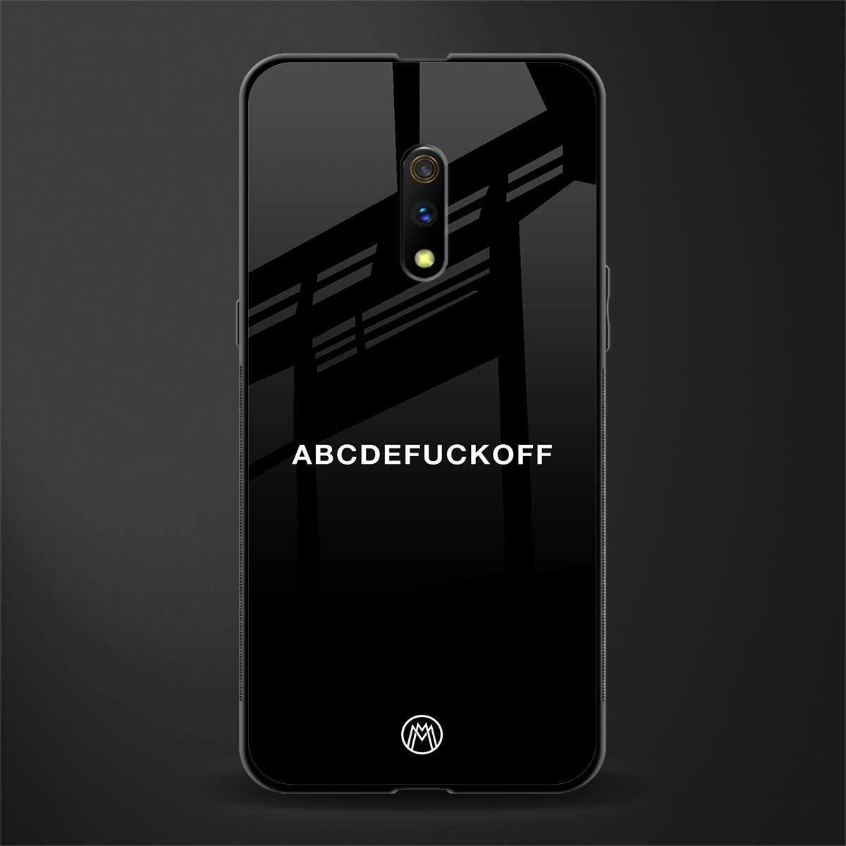 abcdefuckoff glass case for realme x image