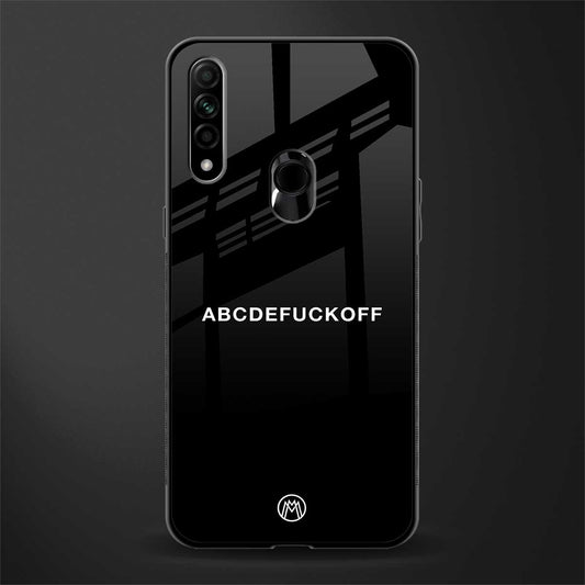 abcdefuckoff glass case for oppo a31 image