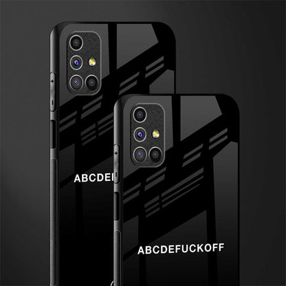 abcdefuckoff glass case for samsung galaxy m51 image-2