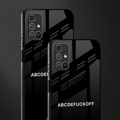 abcdefuckoff glass case for samsung galaxy m31s image-2