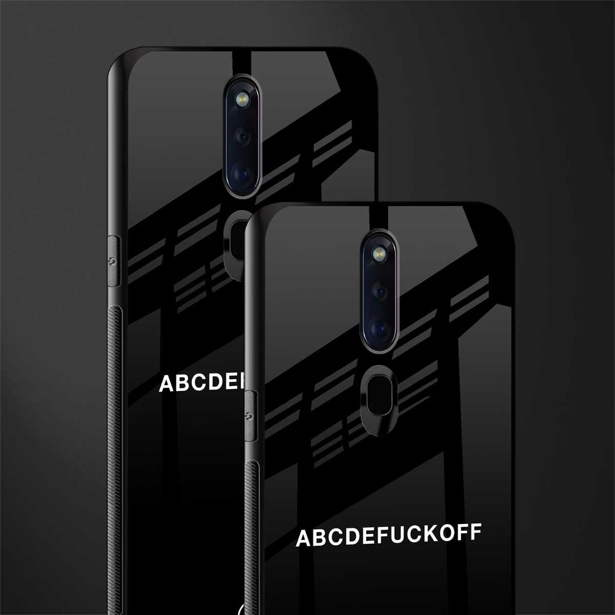 abcdefuckoff glass case for oppo f11 pro image-2