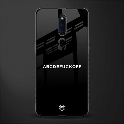 abcdefuckoff glass case for oppo f11 pro image