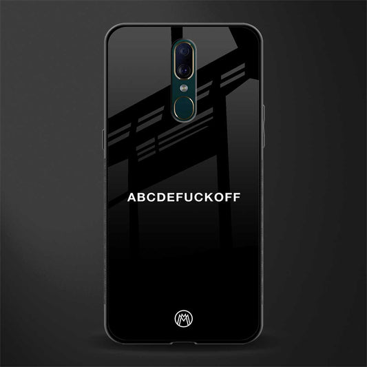 abcdefuckoff glass case for oppo a9 image
