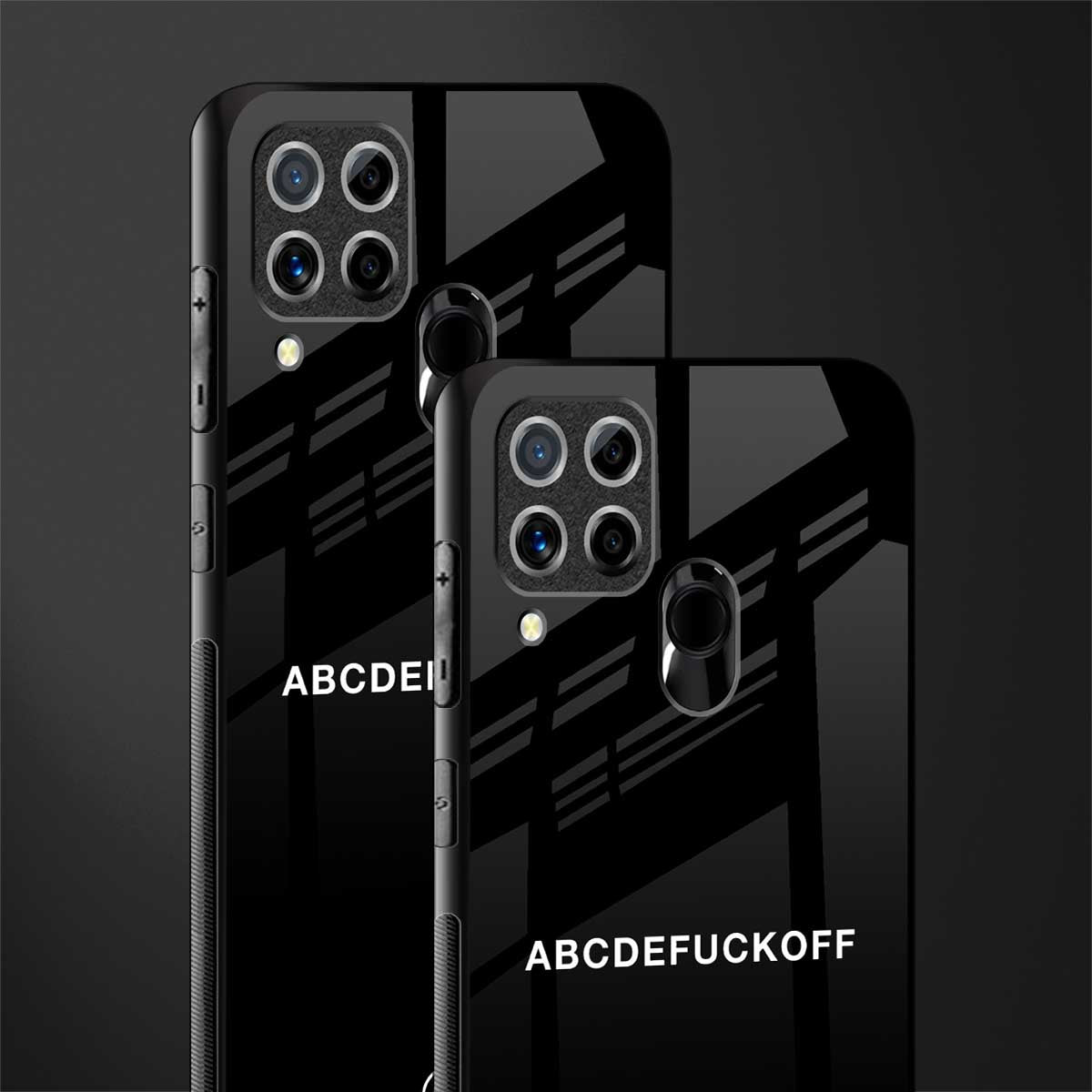 abcdefuckoff glass case for realme c15 image-2