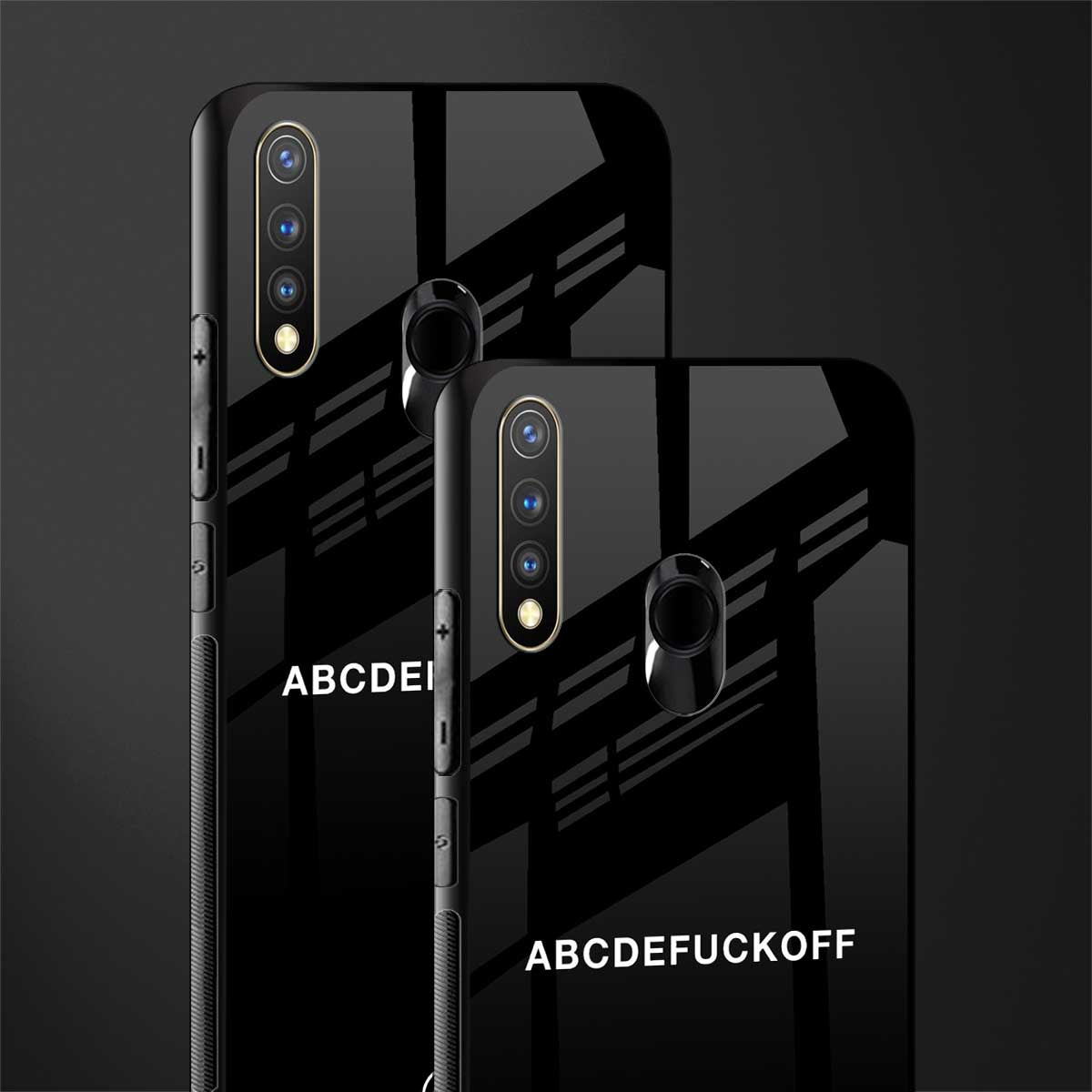 abcdefuckoff glass case for vivo u20 image-2