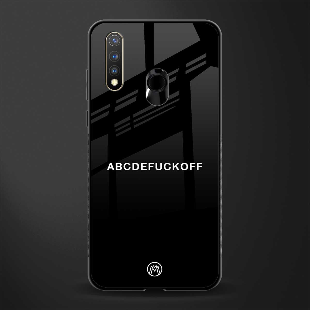 abcdefuckoff glass case for vivo u20 image