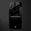 abcdefuckoff glass case for vivo z1x image