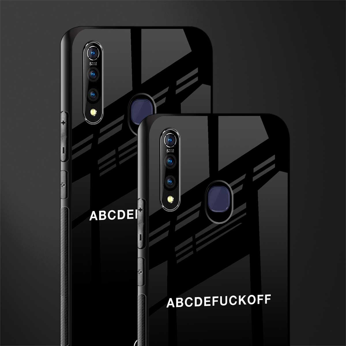 abcdefuckoff glass case for vivo z1 pro image-2